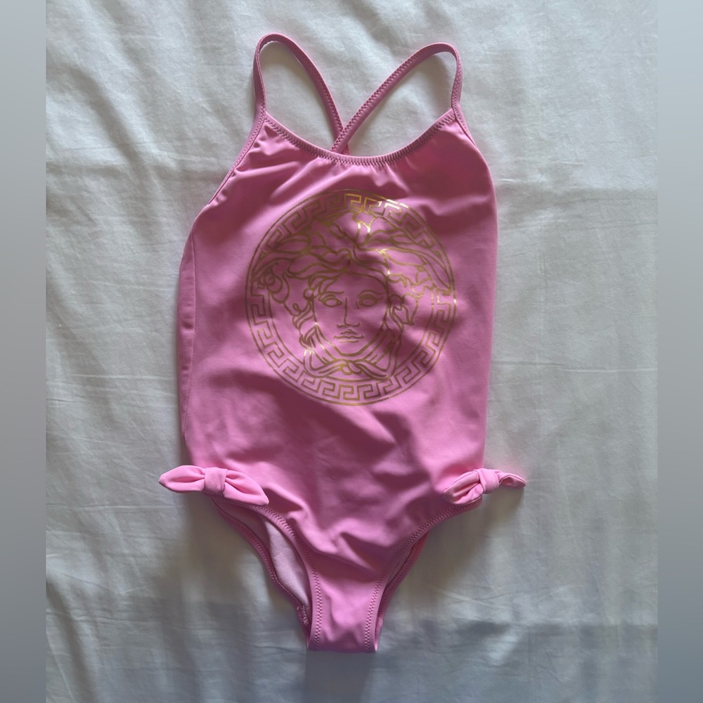Versace Kids Medusa Pink Swim Suit 5T